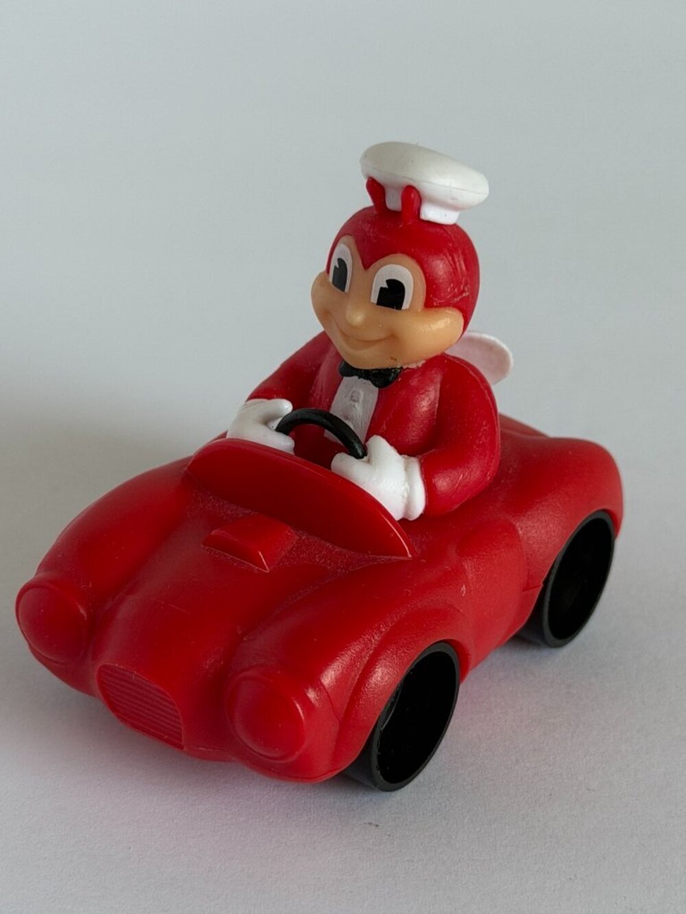 Vintage 1991 Jollibee Jolly Cars Red Race Car Mascot Toy Philippines Collectible